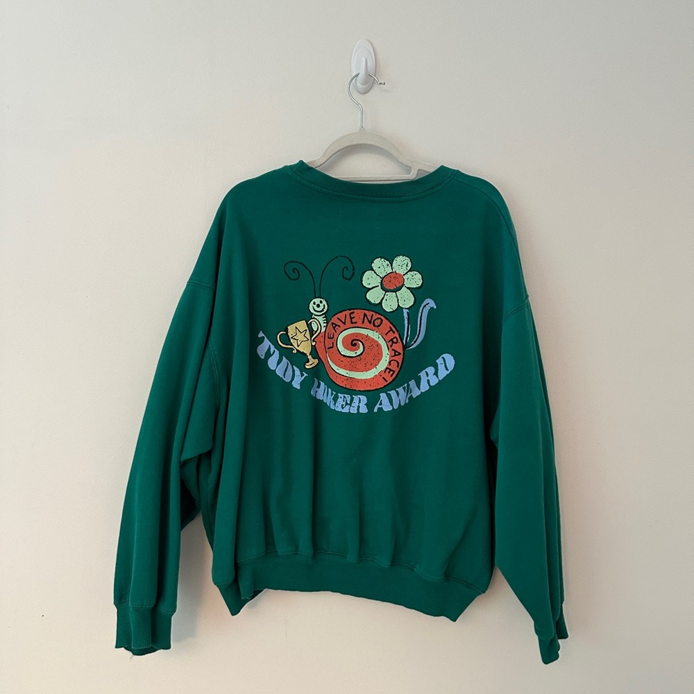 Urban Outfitters Snail Green Crewneck